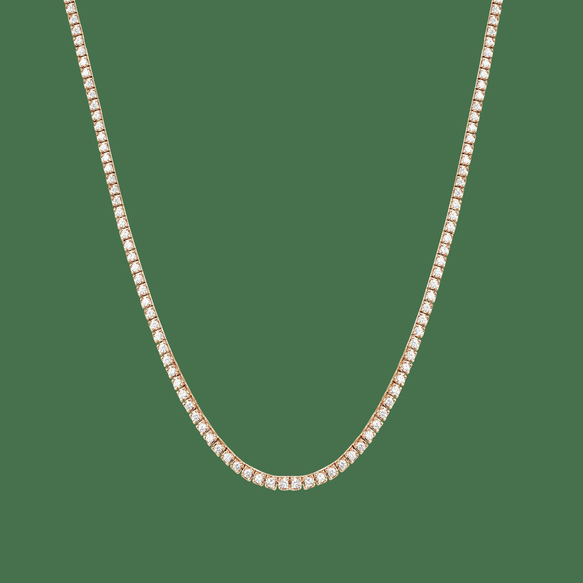 Classic Lab Grown Diamond Tennis Necklace