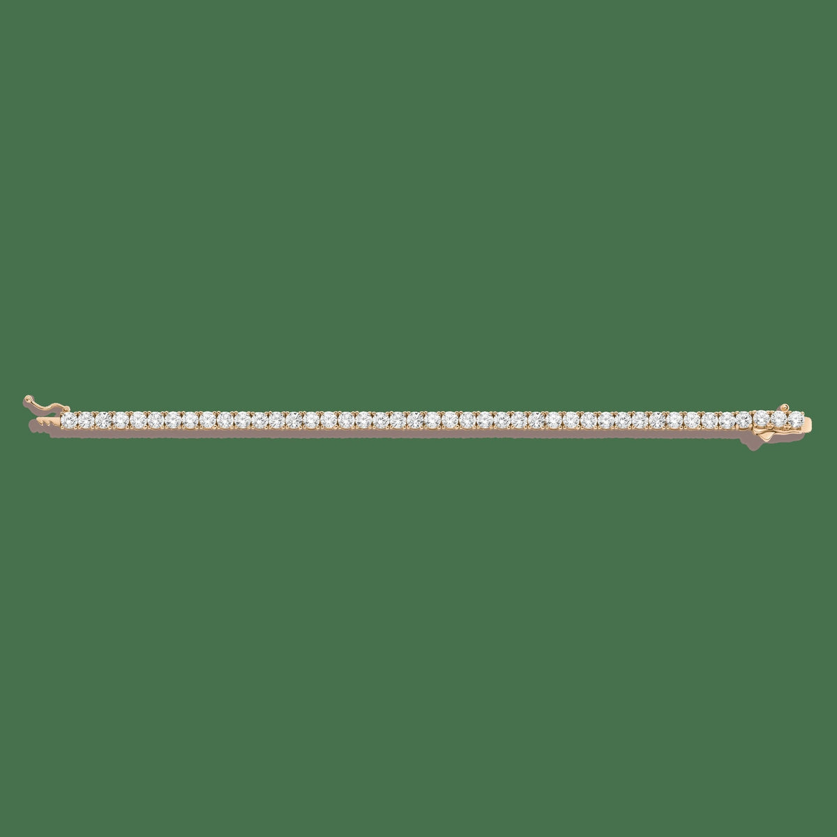 Lab Grown White Sapphire Tennis Bracelet - 10ct