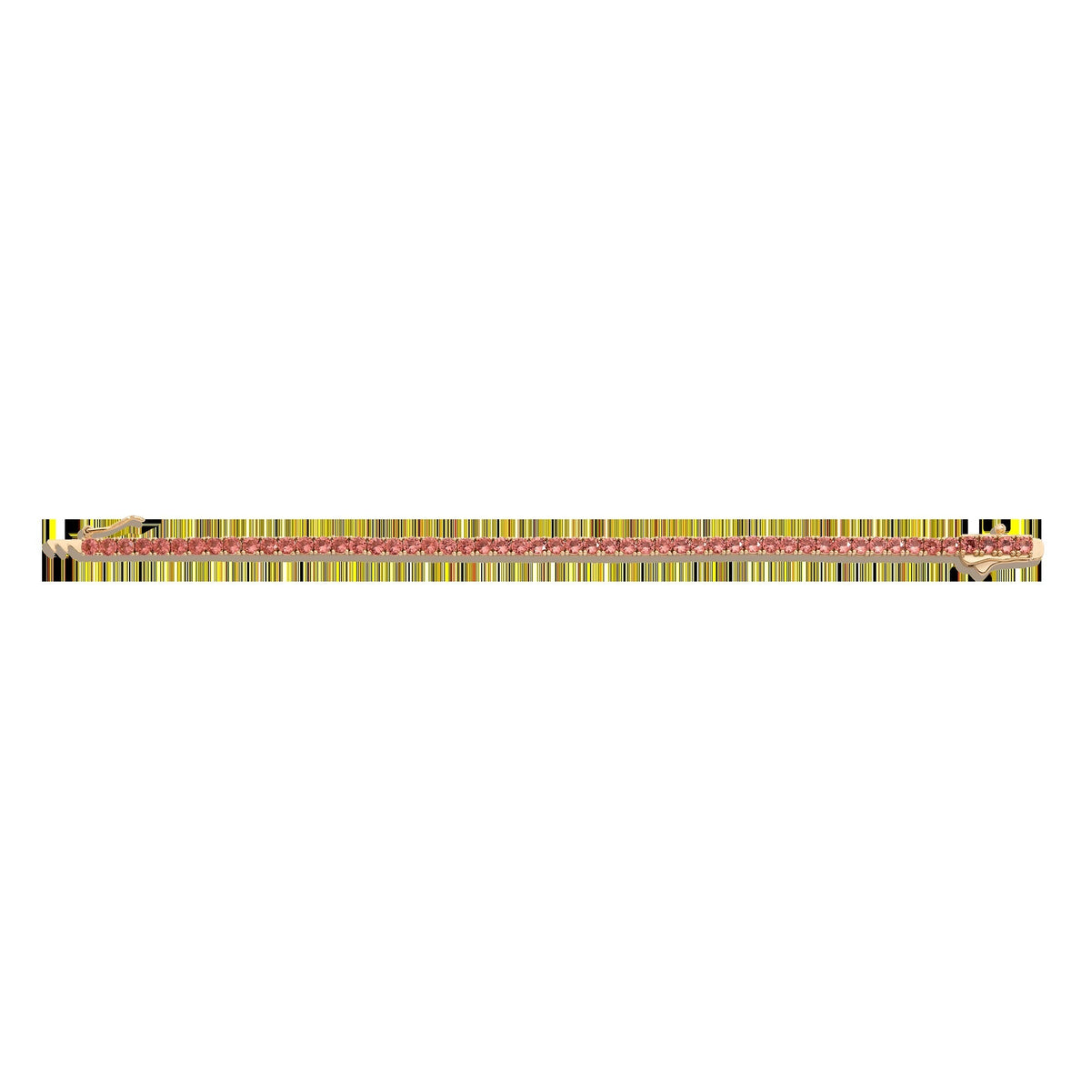 Lab Grown Sunstone Tennis Bracelet