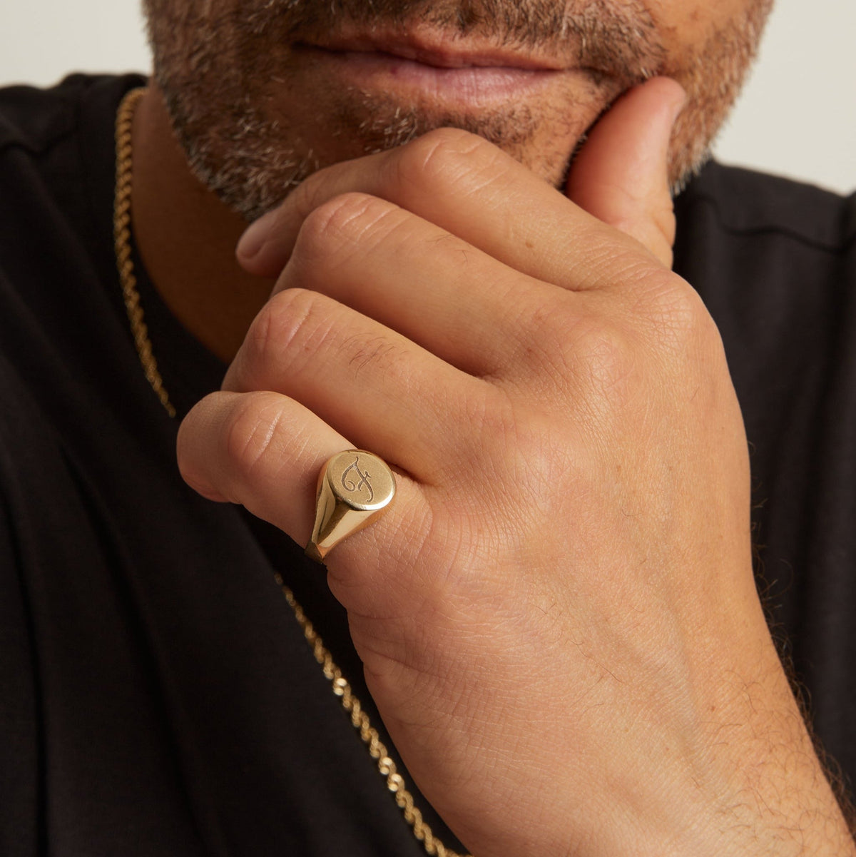 Round Signet Ring