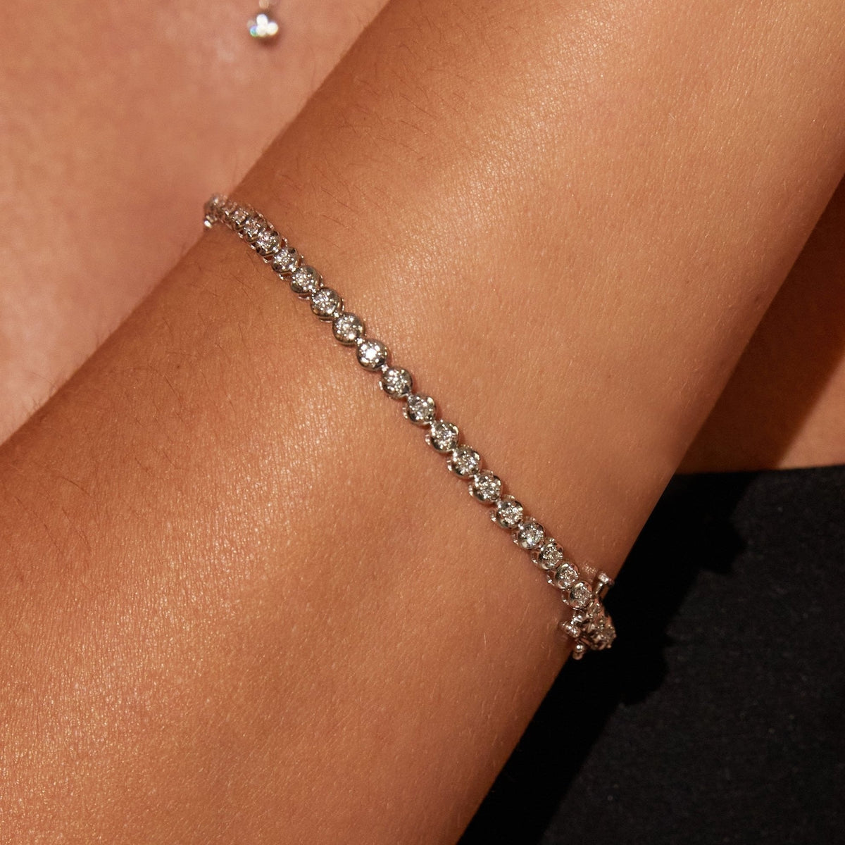 Mini Lab Grown Diamond Tennis Bracelet