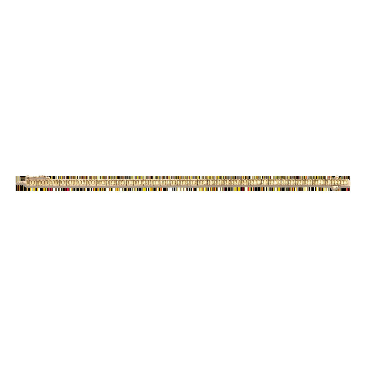 Lab Grown Citrine Baguette Tennis Bracelet