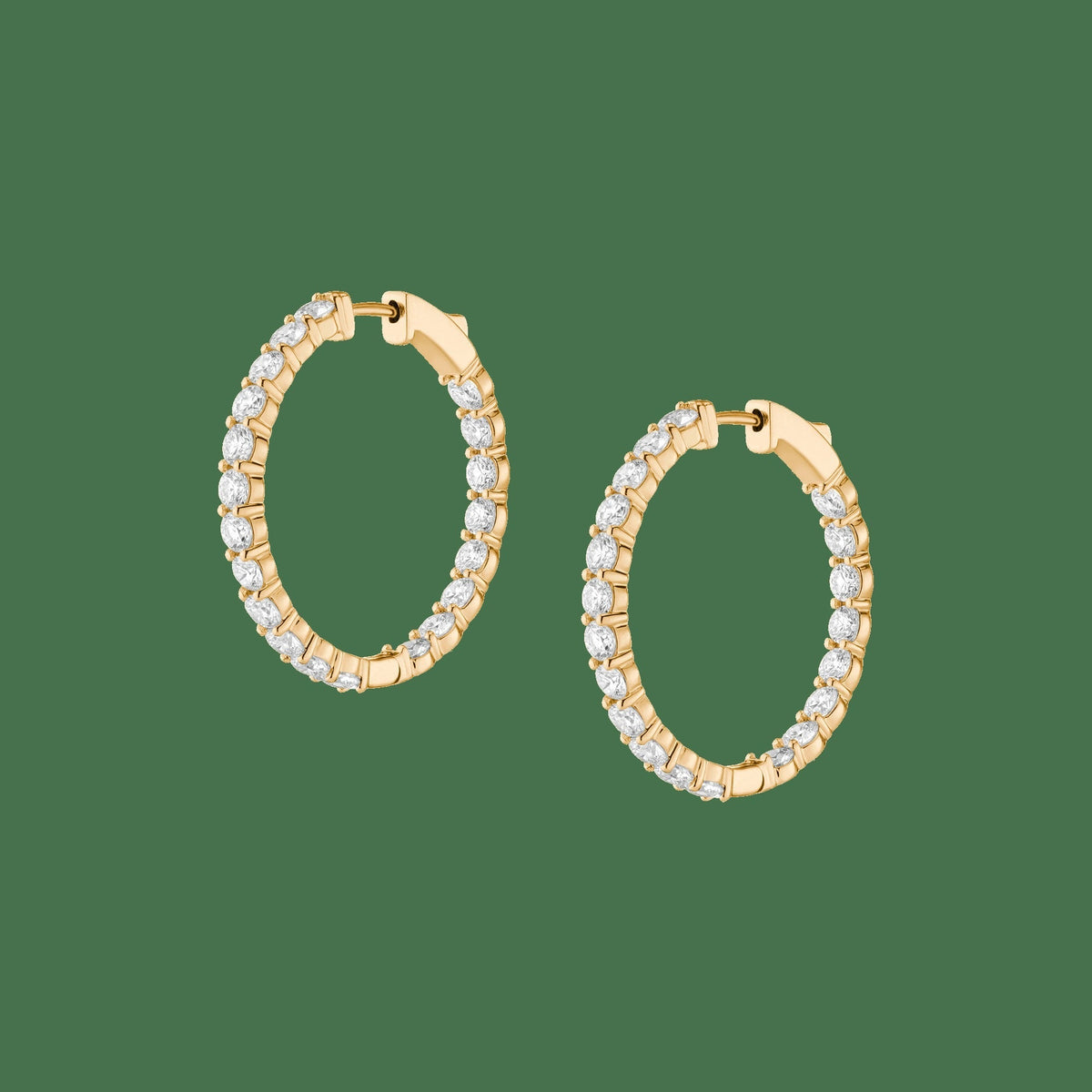 4ct Luxury Lab Grown Diamond Hoops