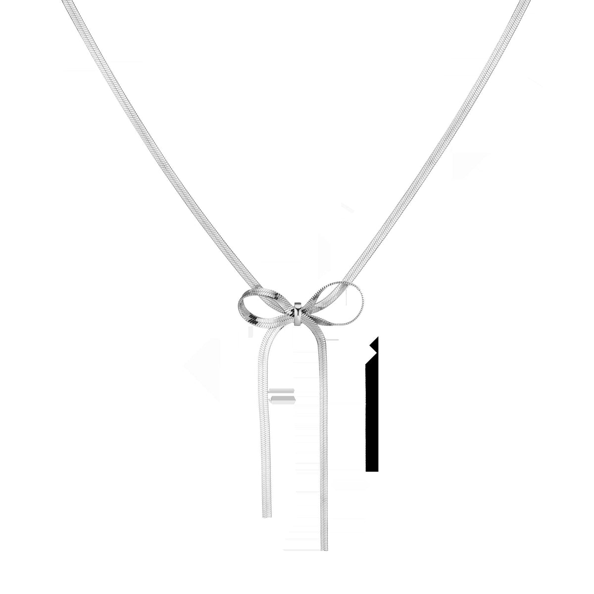 Herringbone Bow Choker