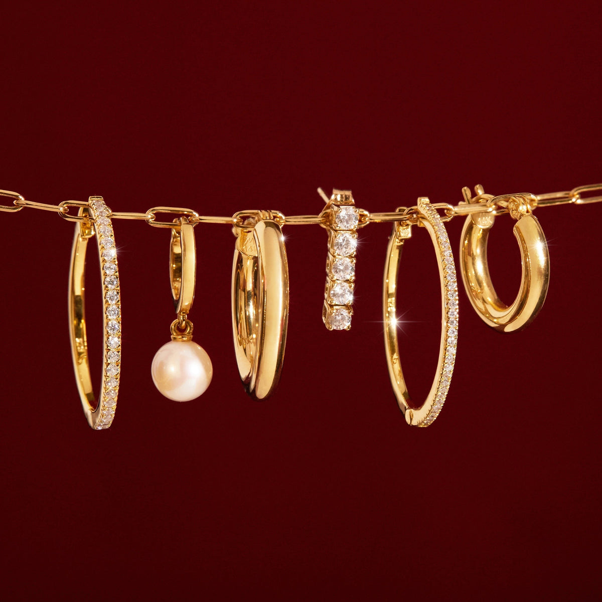 Gold Hoop Earrings - 3mm