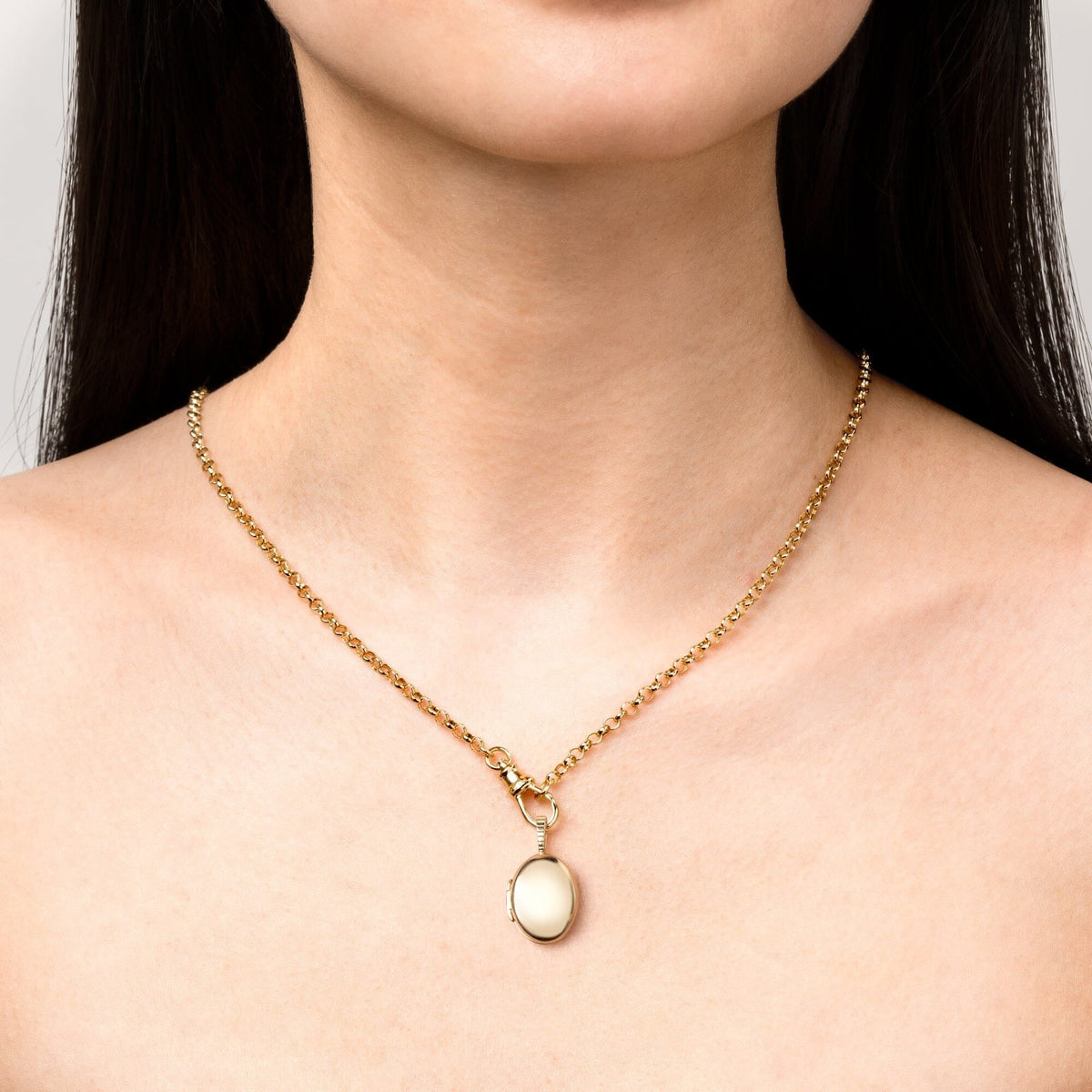 Solid Gold Locket Pendant