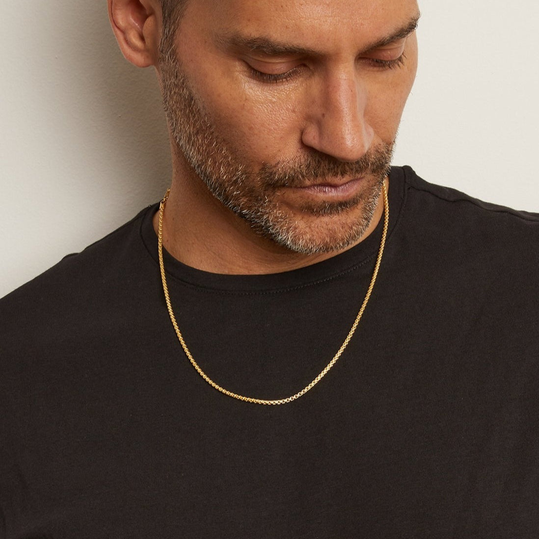 Round Box Chain Necklace