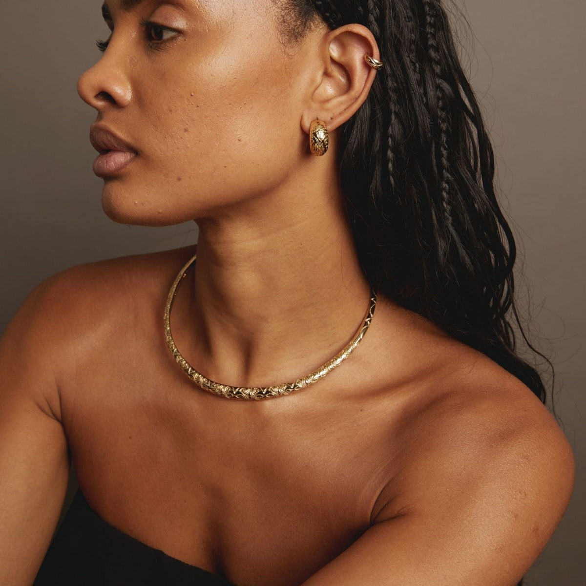 Aurate x Frye: Western Stitch Collar Necklace