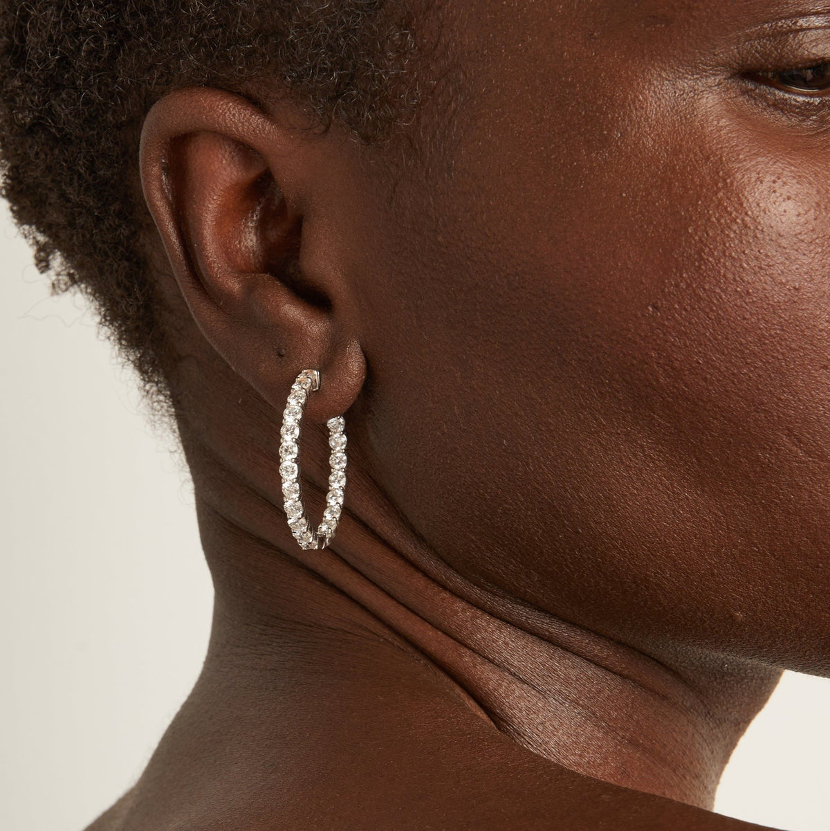 4ct Luxury Lab Grown Diamond Hoops