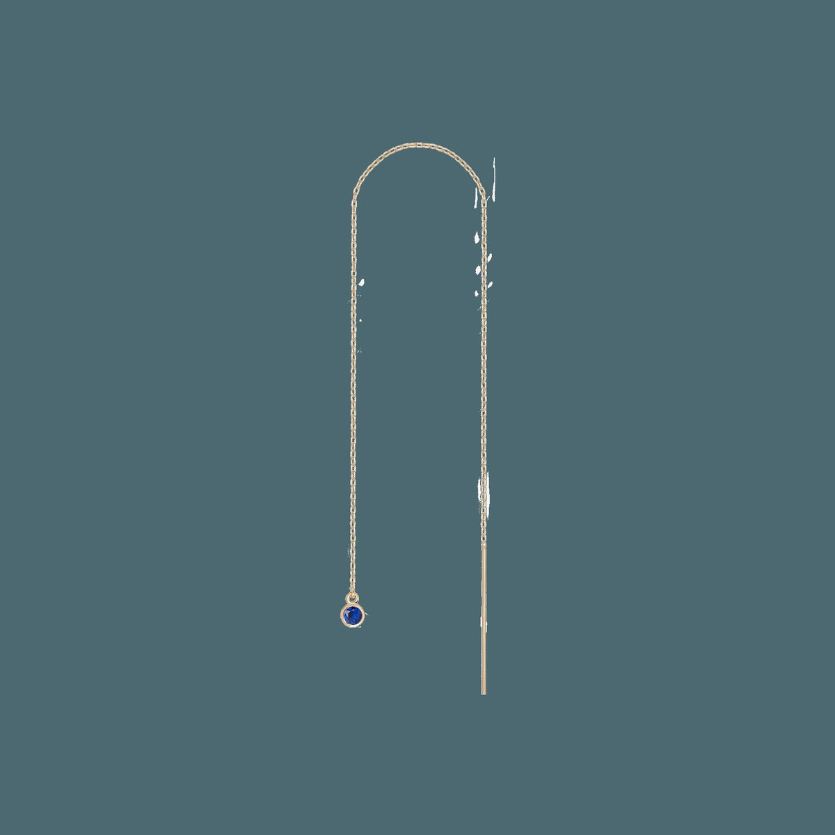 Birthstone Ear Chain Threader (Pair)