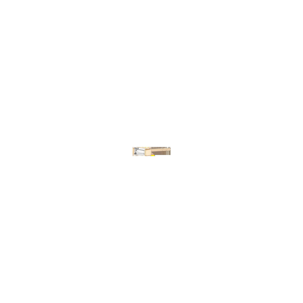 Lab Grown White Sapphire Baguette Stud Earrings