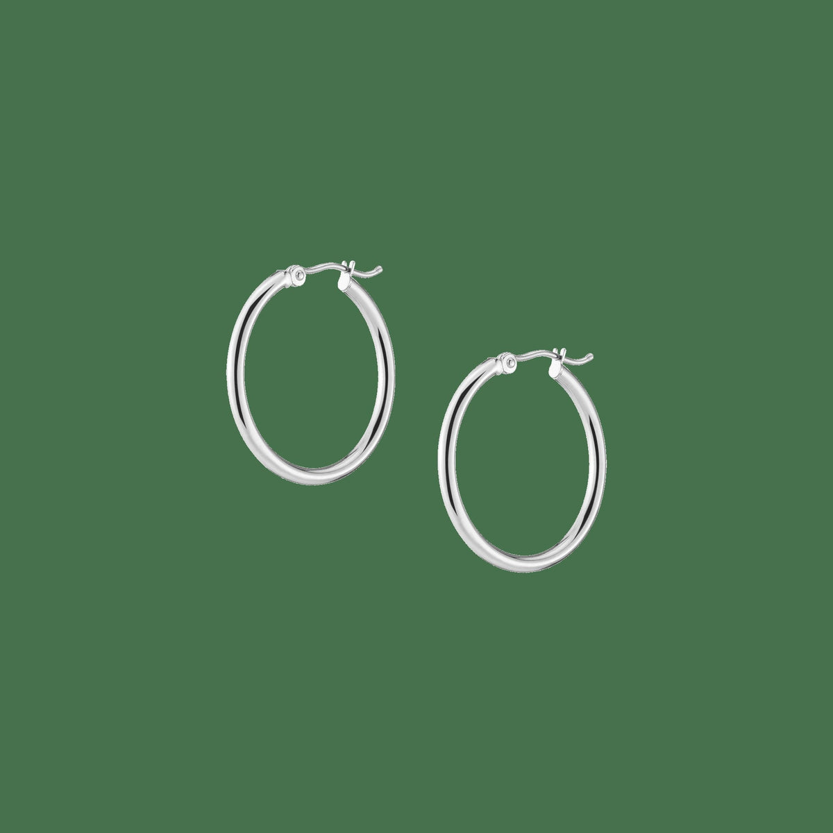 Gold Hoop Earrings - 2mm