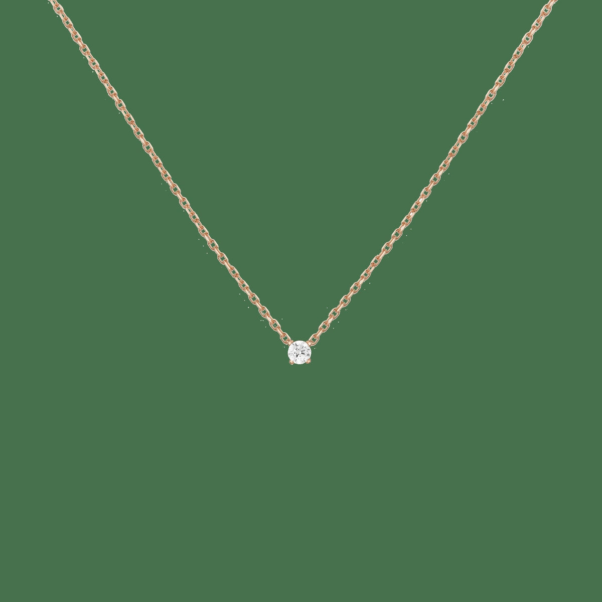 Lab Grown Diamond Solitaire Necklace
