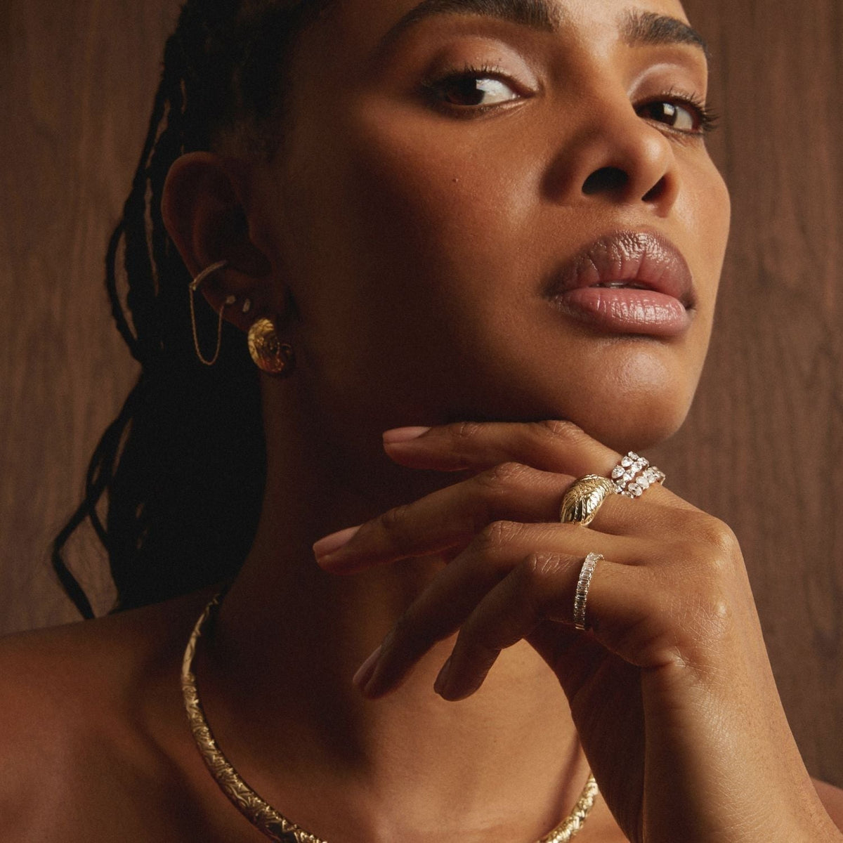 Aurate x Frye: Western Stitch Dome Ring
