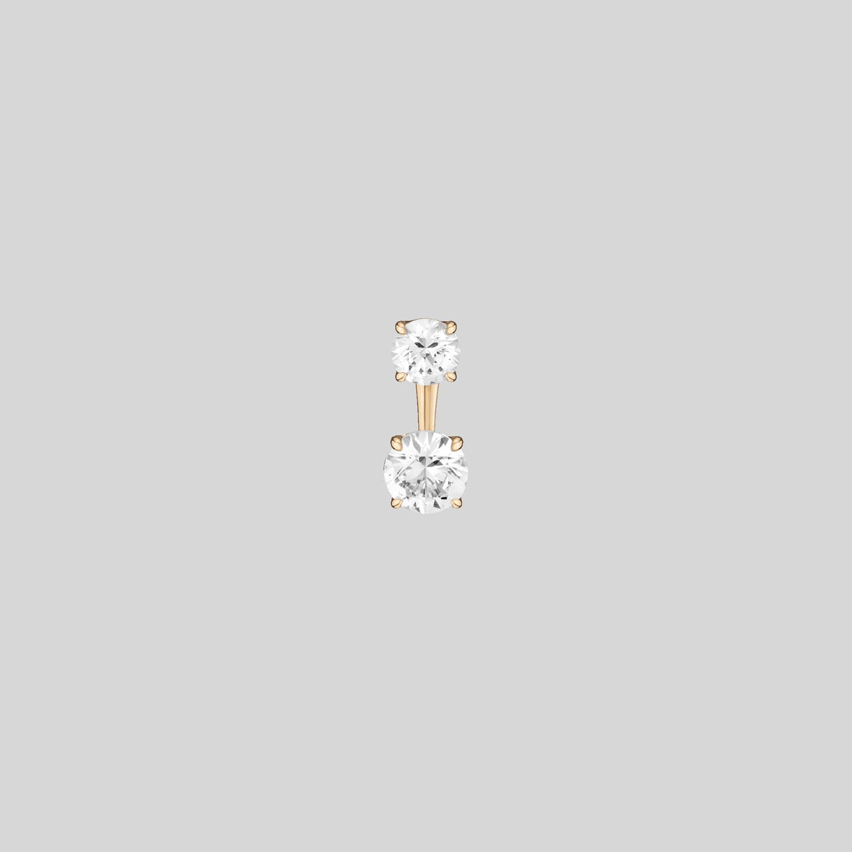 Lab Grown White Sapphire Ear Jacket