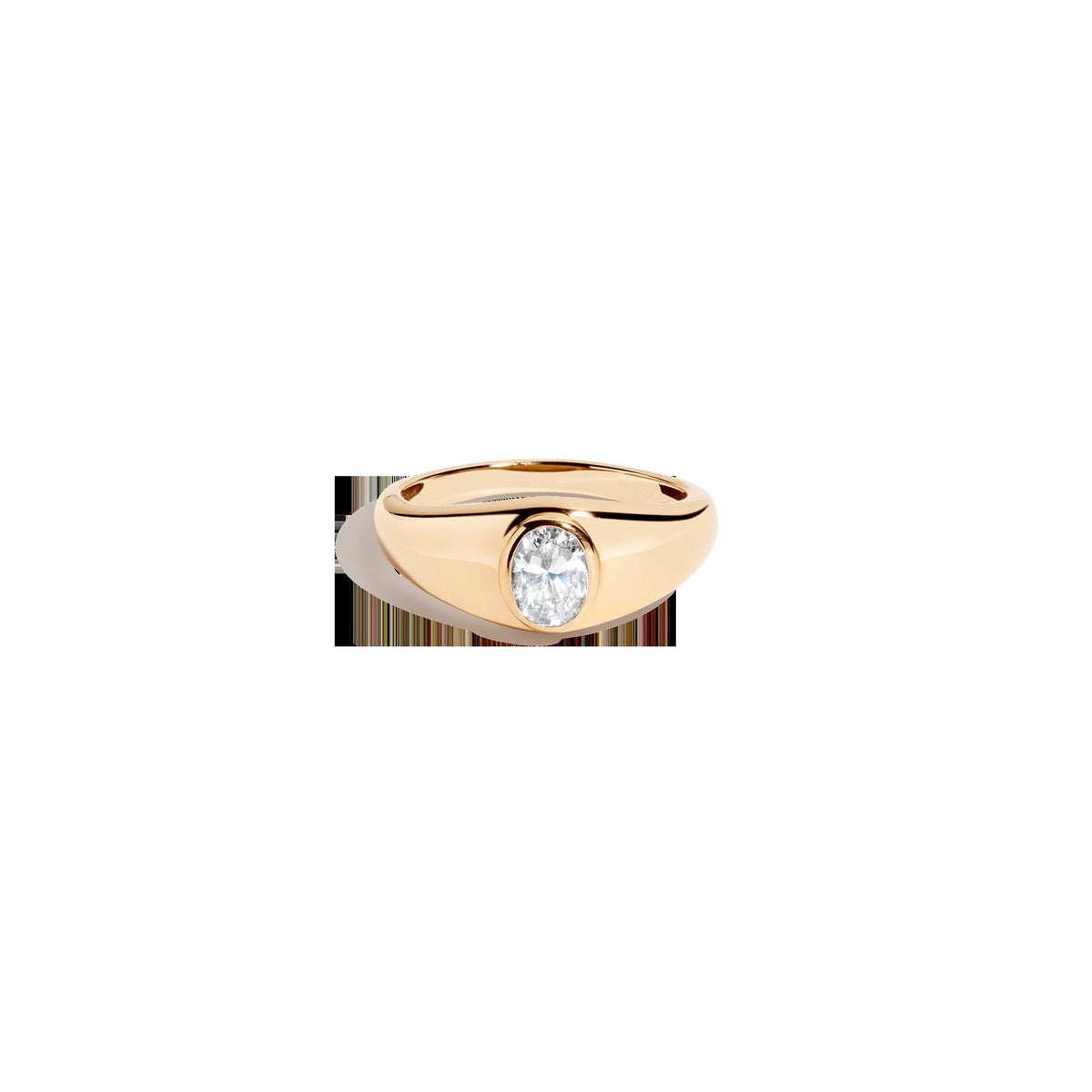 Chunky Lab Grown Diamond Oval Ring