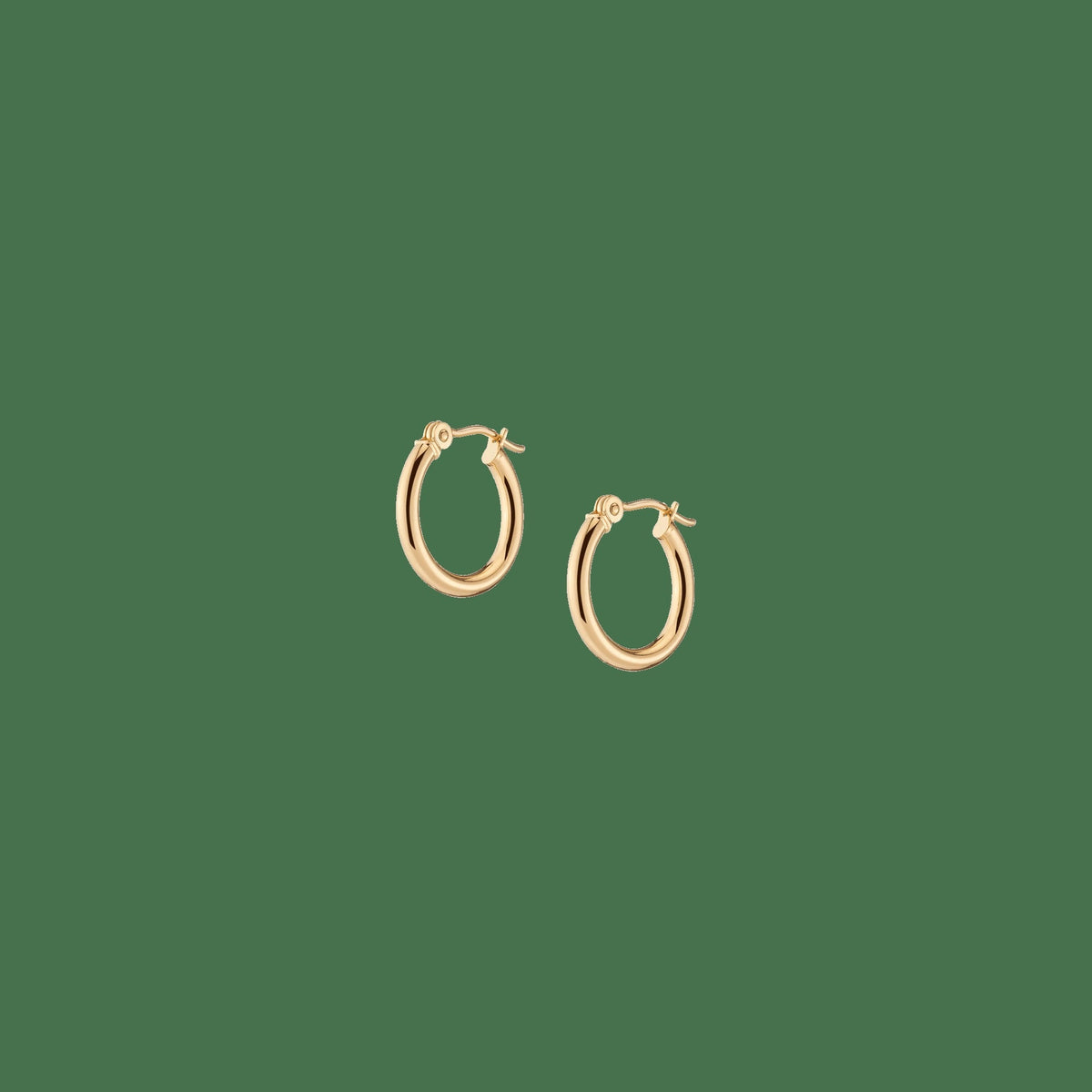 Gold Hoop Earrings - 2mm