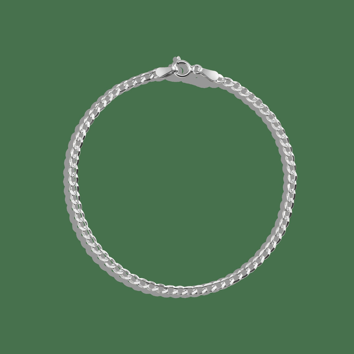 Medium Gold Curb Chain Bracelet