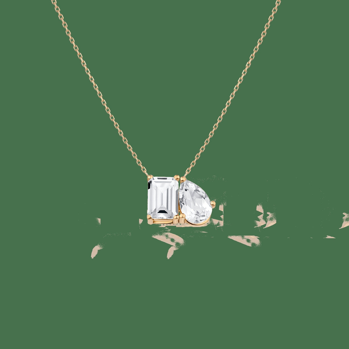 Toi et Moi Gemstone Classic Necklace