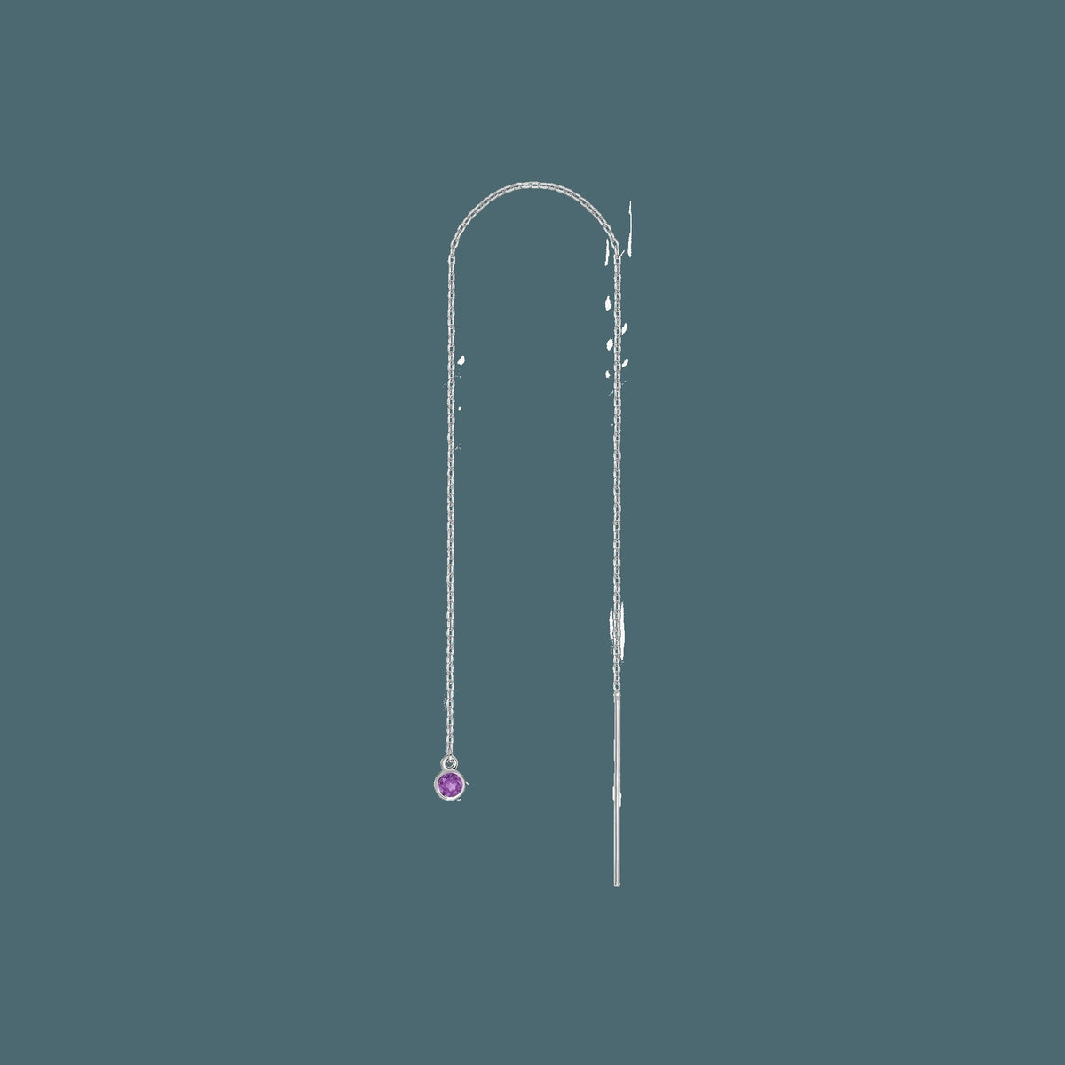 Birthstone Ear Chain Threader (Pair)
