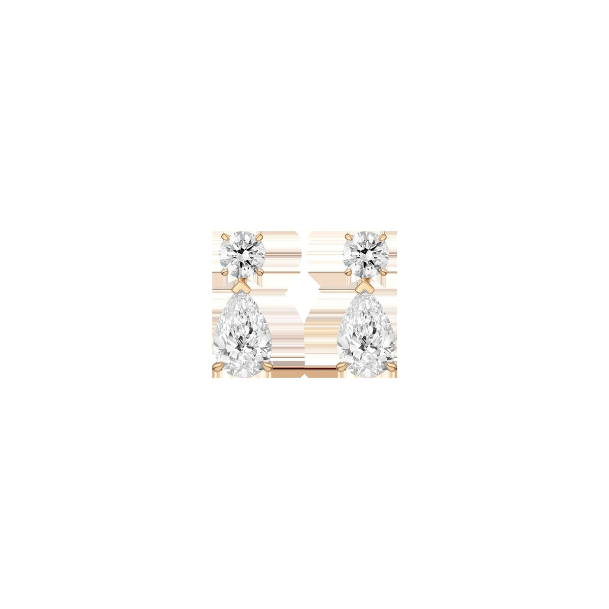 Lab Grown Diamond Pear Drop Earrings