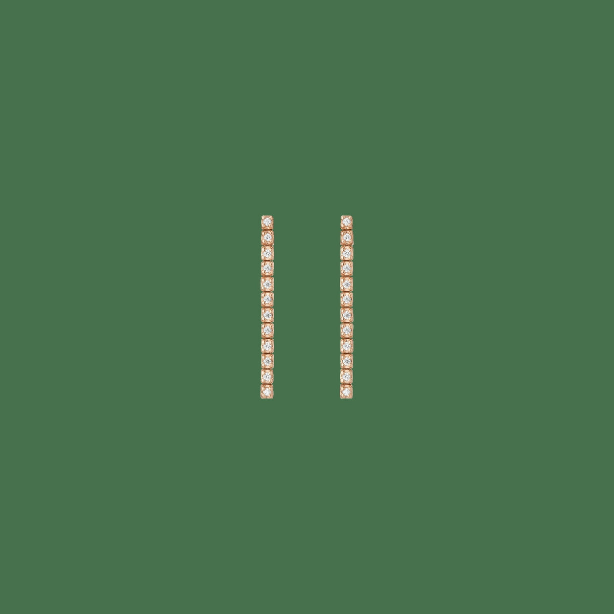Petite Lab Grown Diamond Tennis Earrings