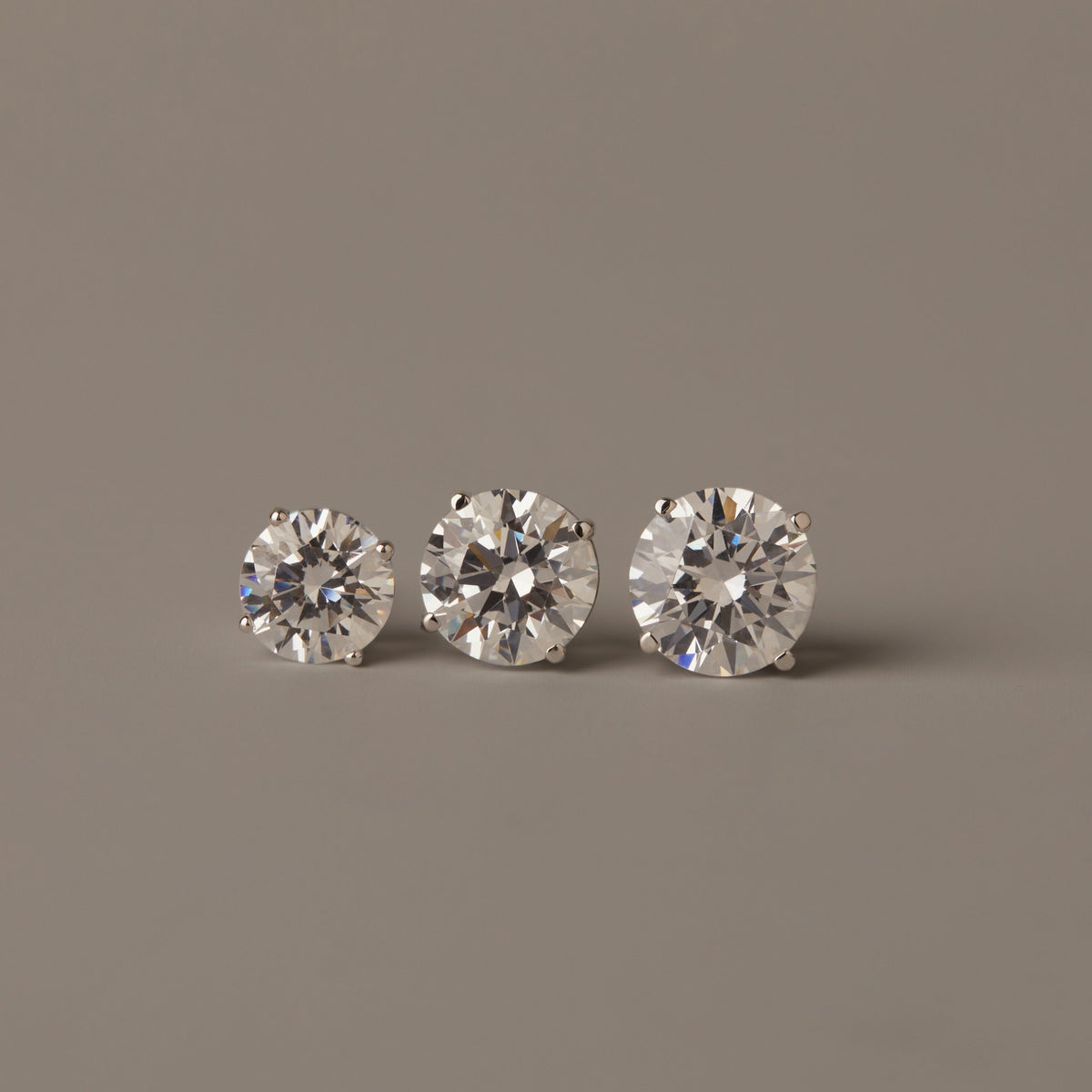 Luxury Round Lab Grown Diamond Studs