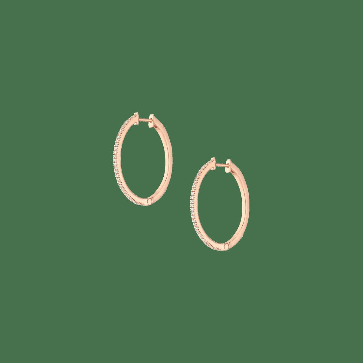 Lab Grown Diamond Hoop Earrings