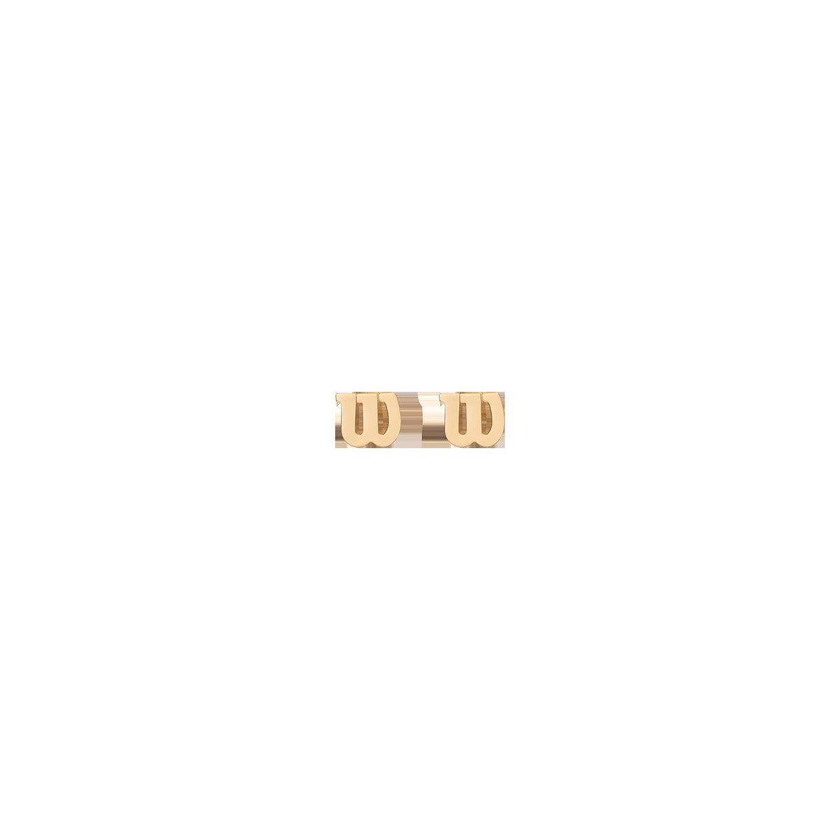 Aurate x Wilson: W Stud Earrings