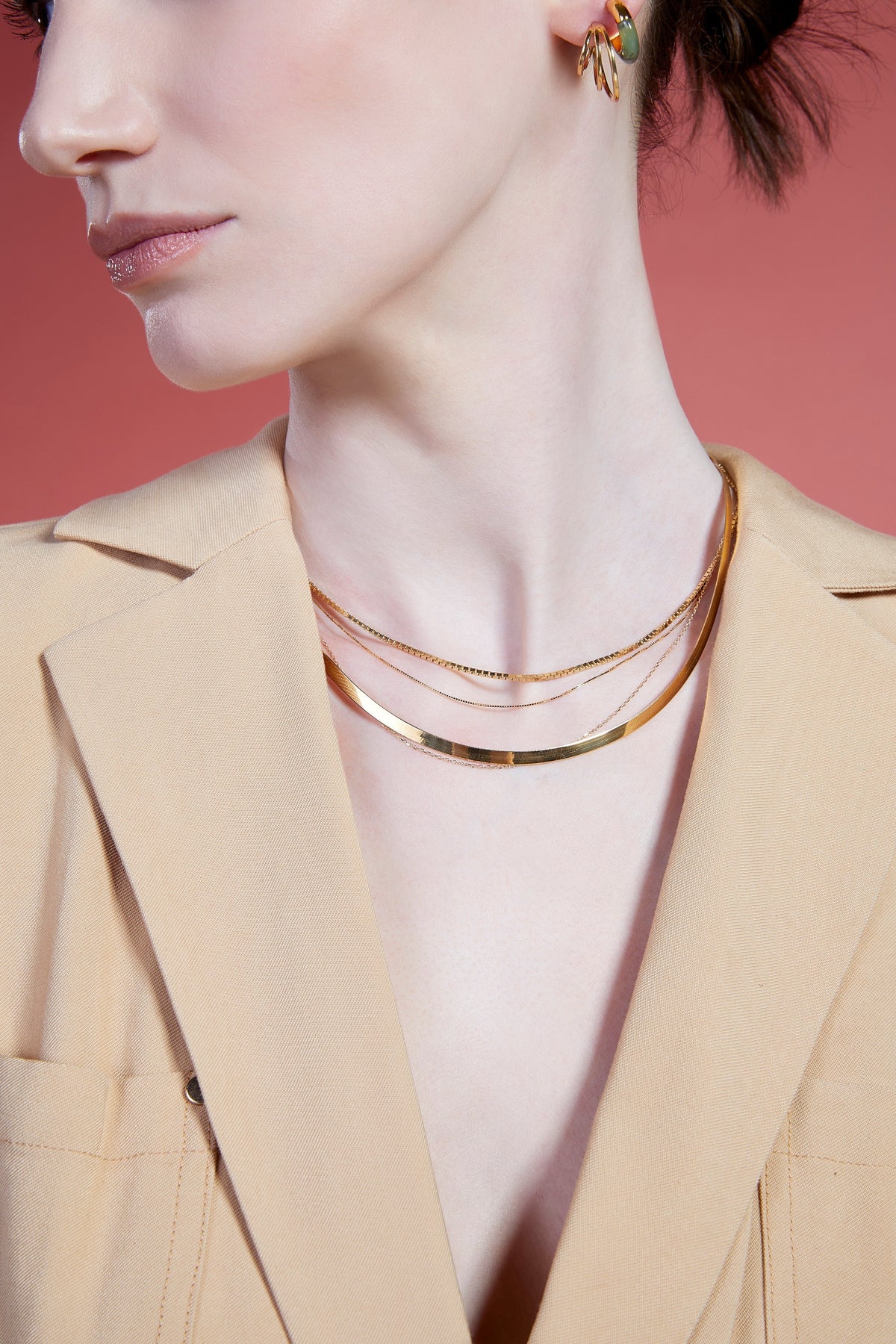 Small Box Chain Necklace