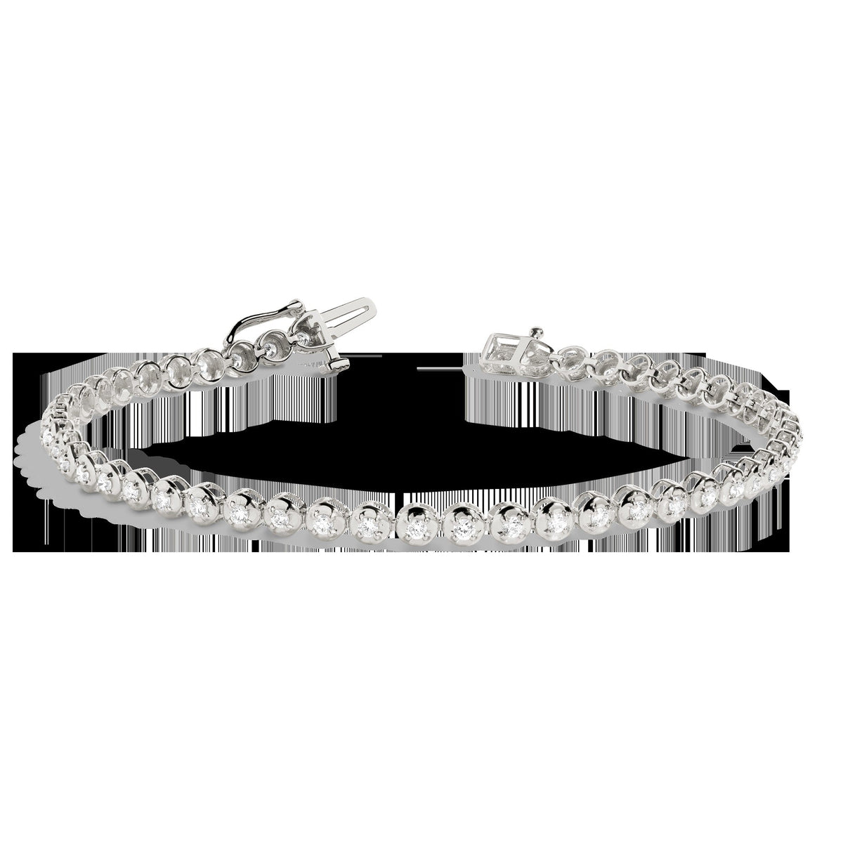 Mini Lab Grown Diamond Tennis Bracelet
