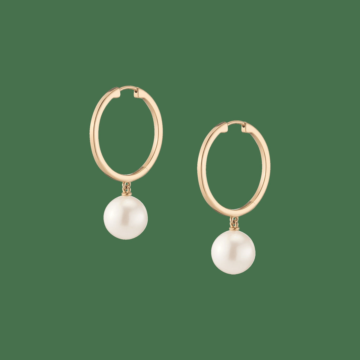 Pearl Hoop Earrings