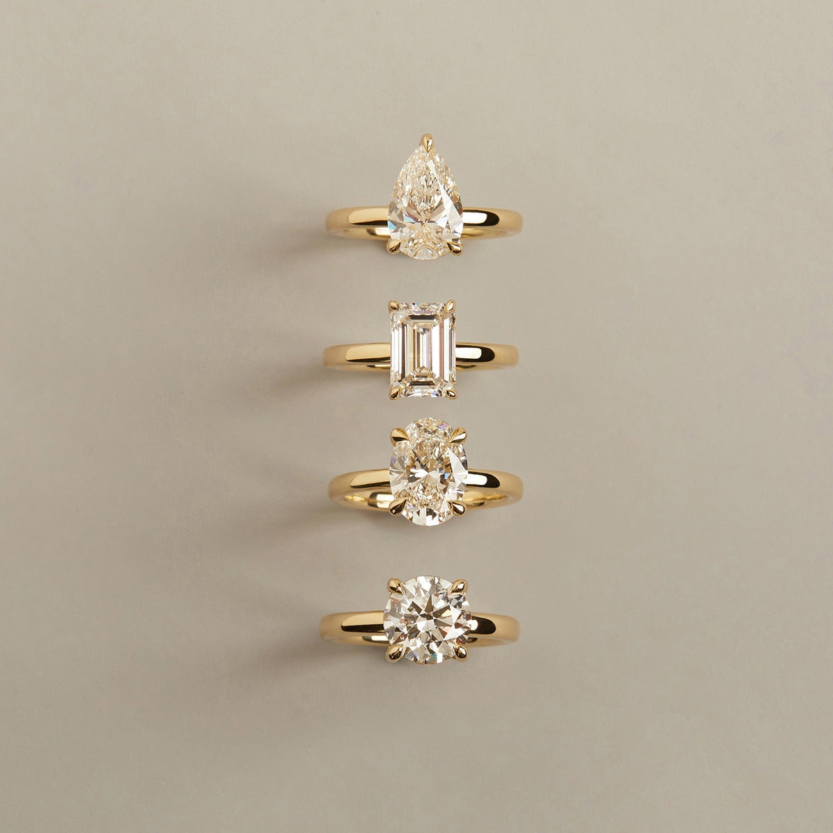 3ct Oval Lab Grown Diamond Solitaire Ring