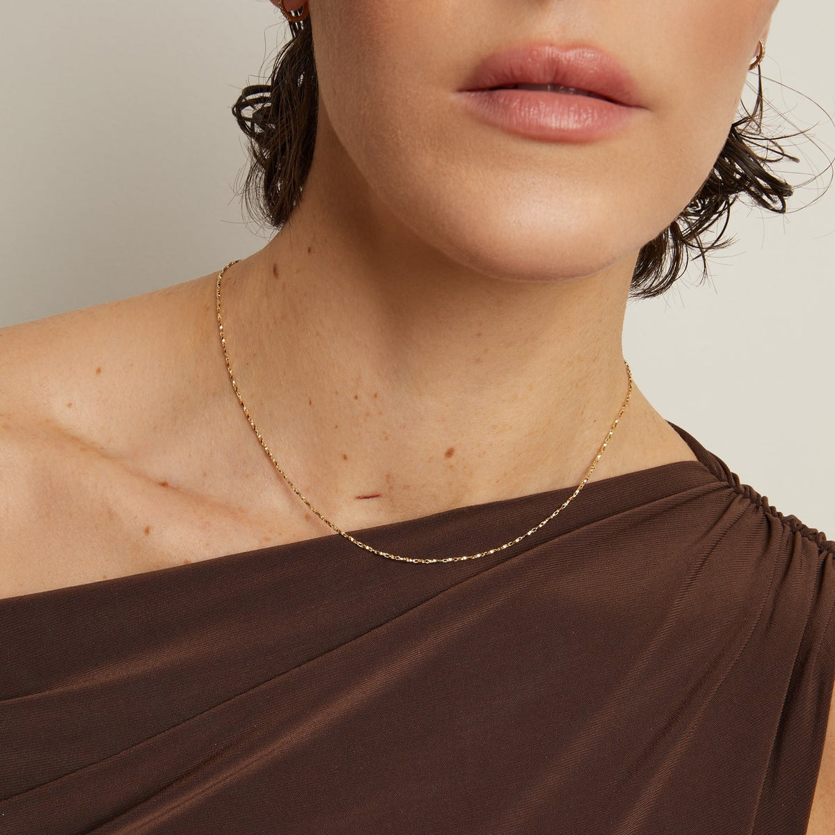 Dainty Geometric Chain Necklace