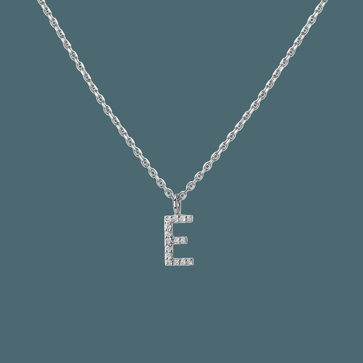 Classic Diamond Letter Necklace