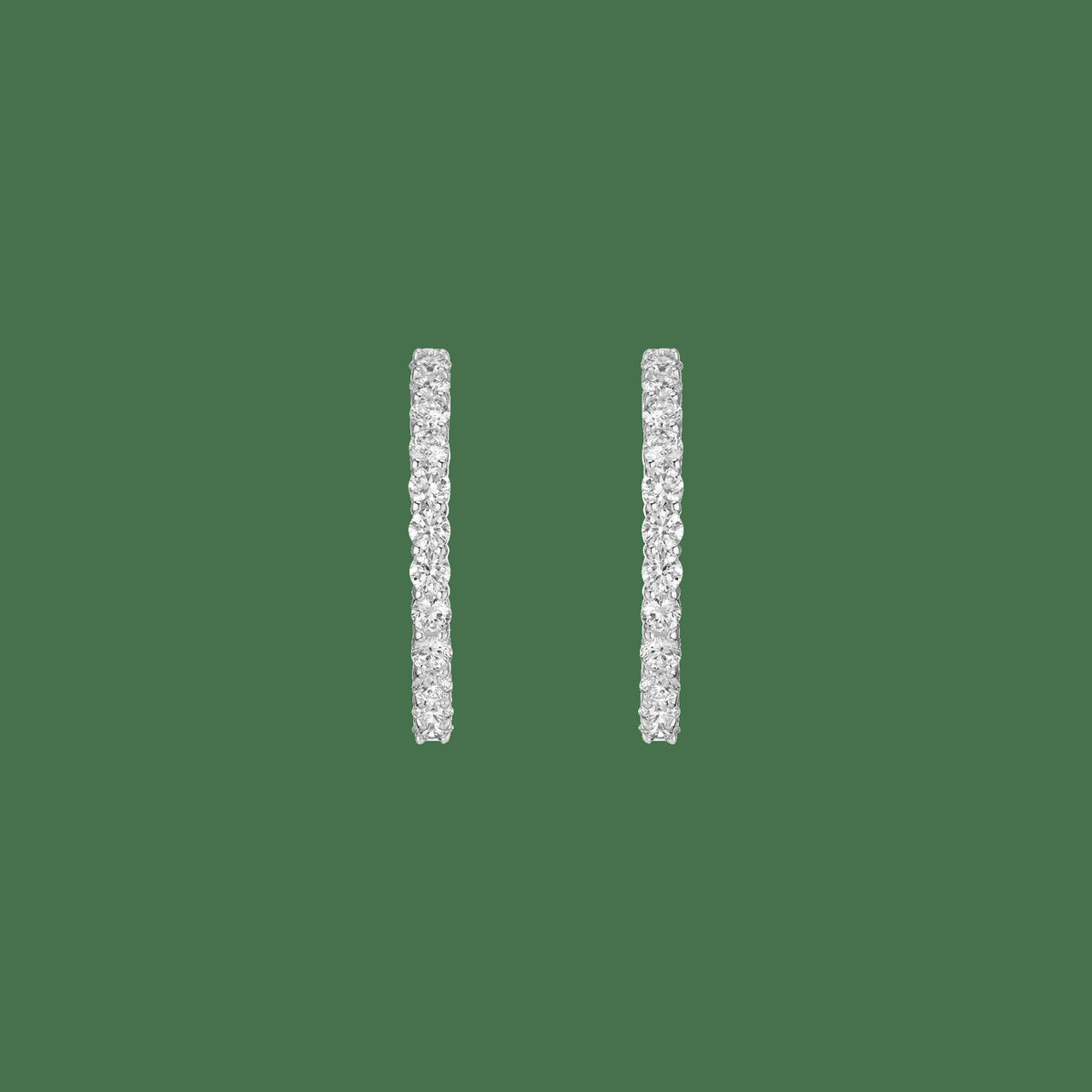 4ct Luxury Lab Grown Diamond Hoops