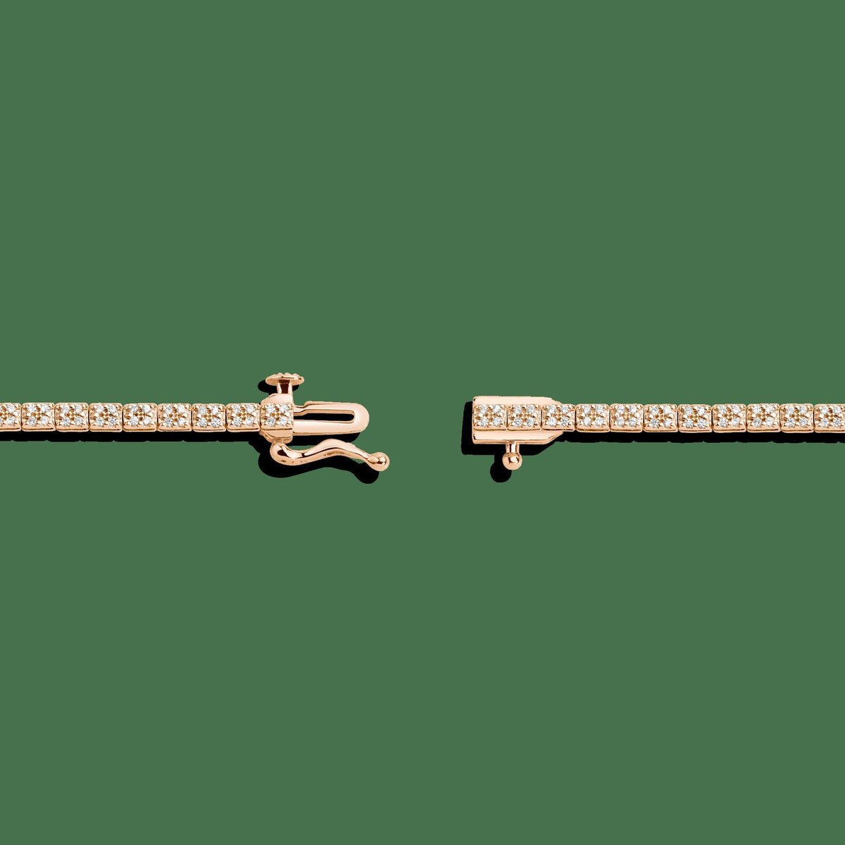 Diamond Cluster Tennis Bracelet