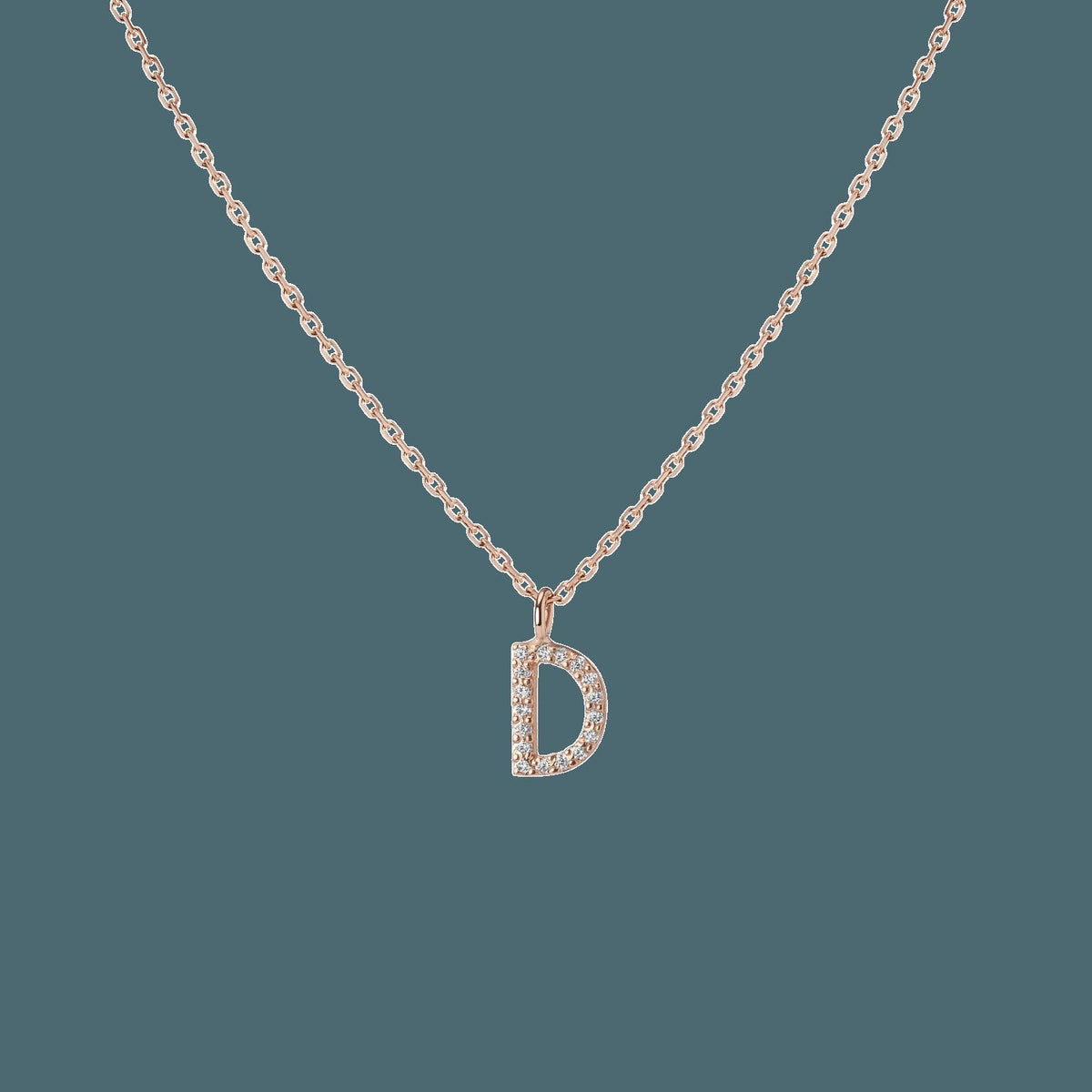 Classic Diamond Letter Necklace