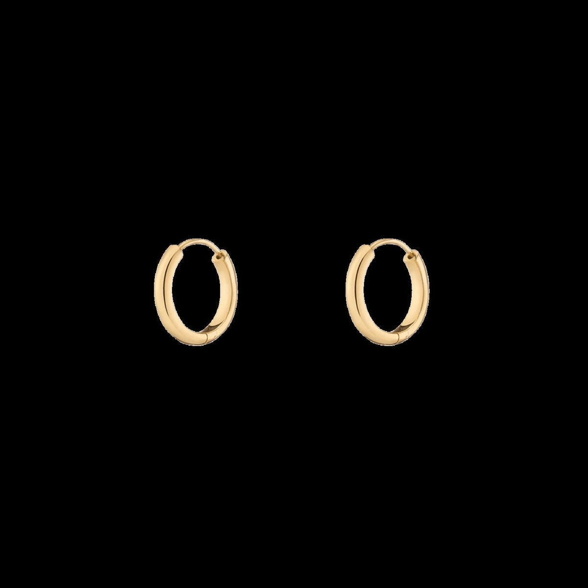 Small Endless Gold Hoop Earrings