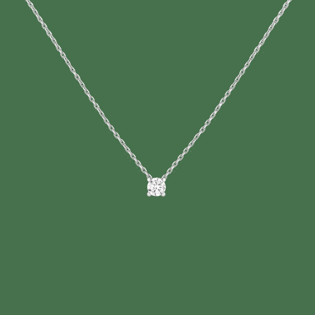 Lab Grown Diamond Solitaire Necklace