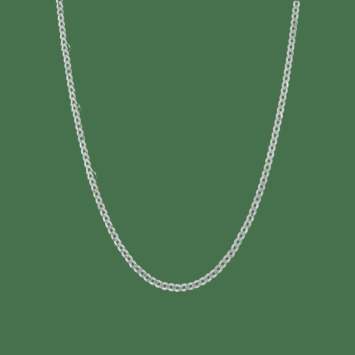 Medium Gold Curb Chain Necklace
