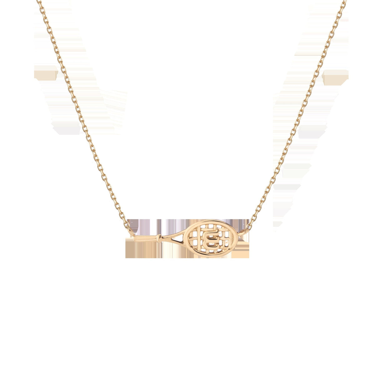 Aurate x Wilson: W Tennis Racket Necklace
