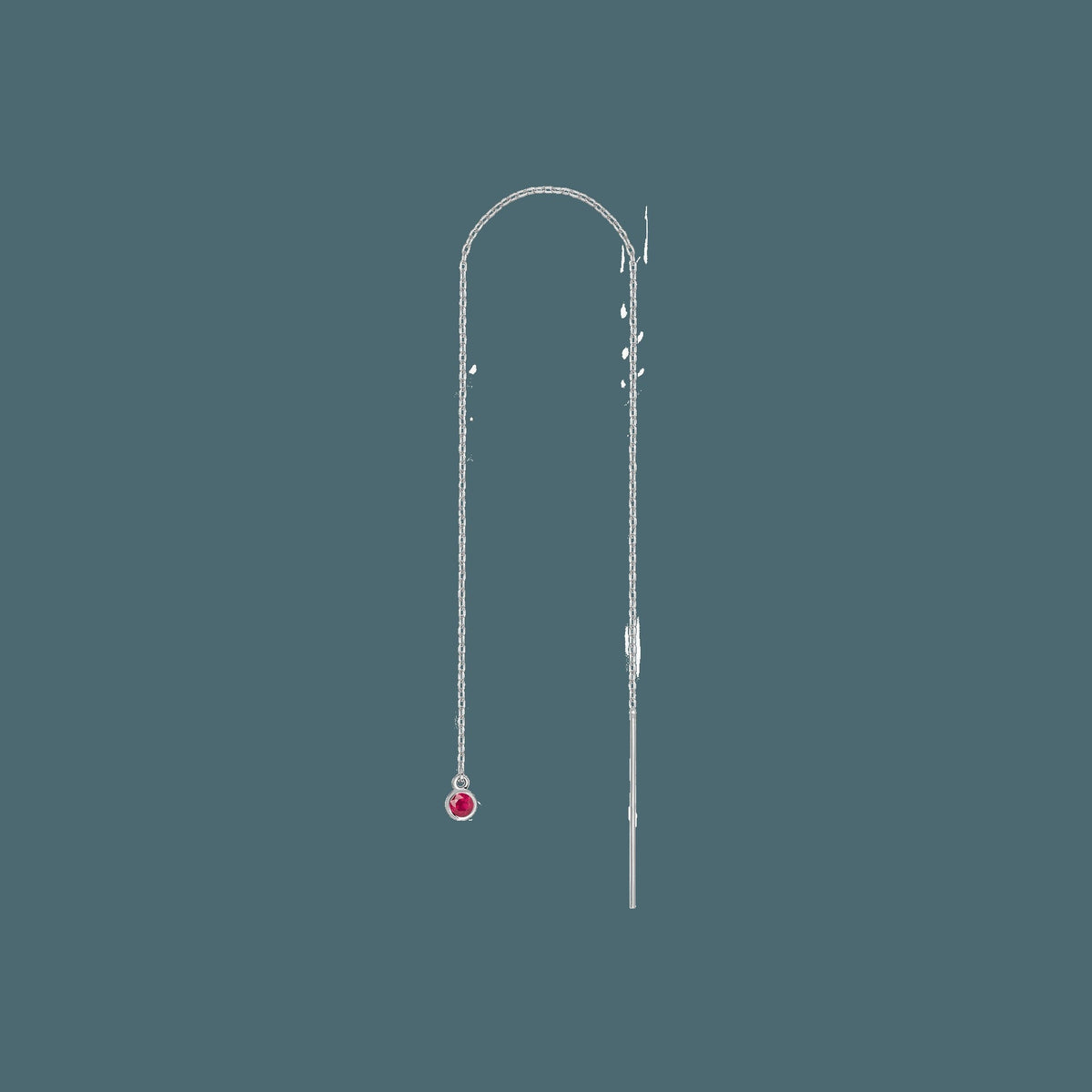 Birthstone Ear Chain Threader (Pair)