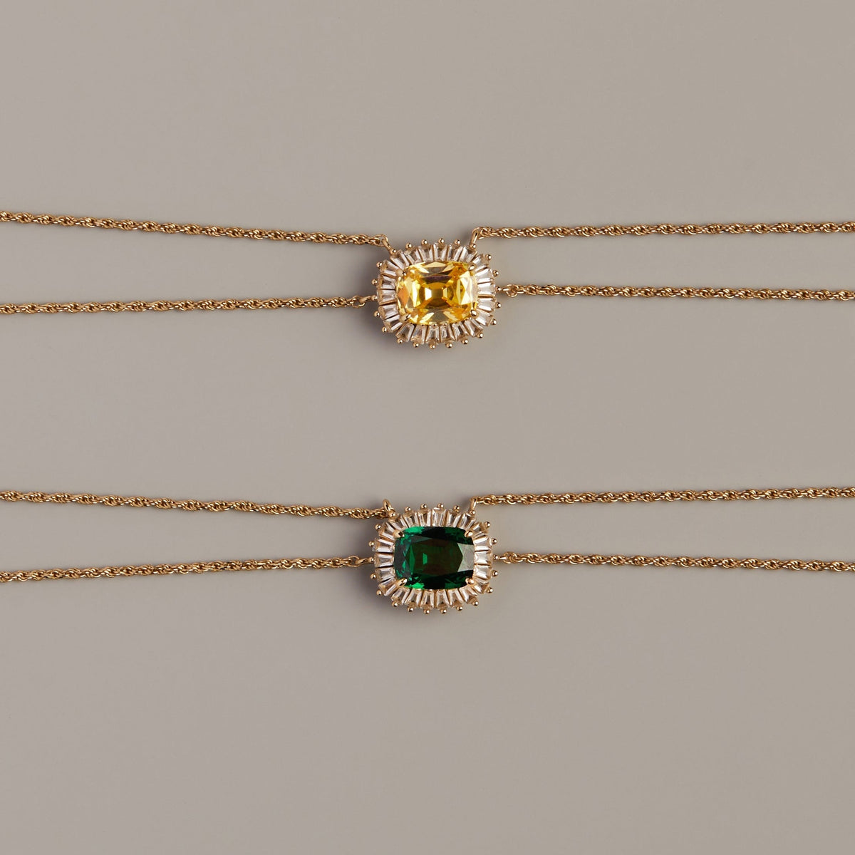 Lab Grown Green Emerald Alexandra Necklace