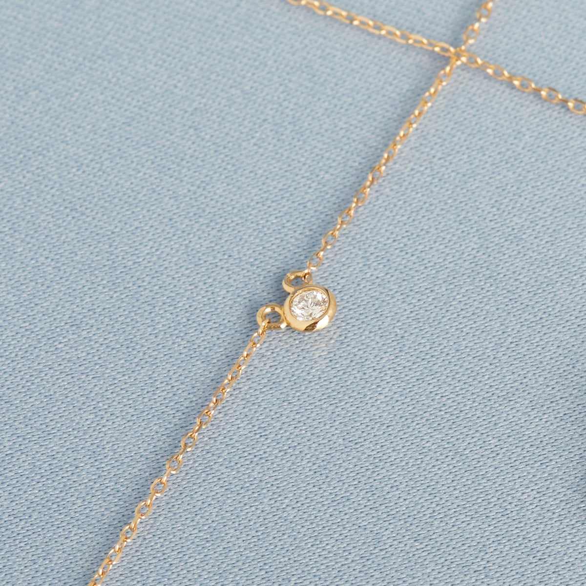 Mini Diamond Bezel Necklace
