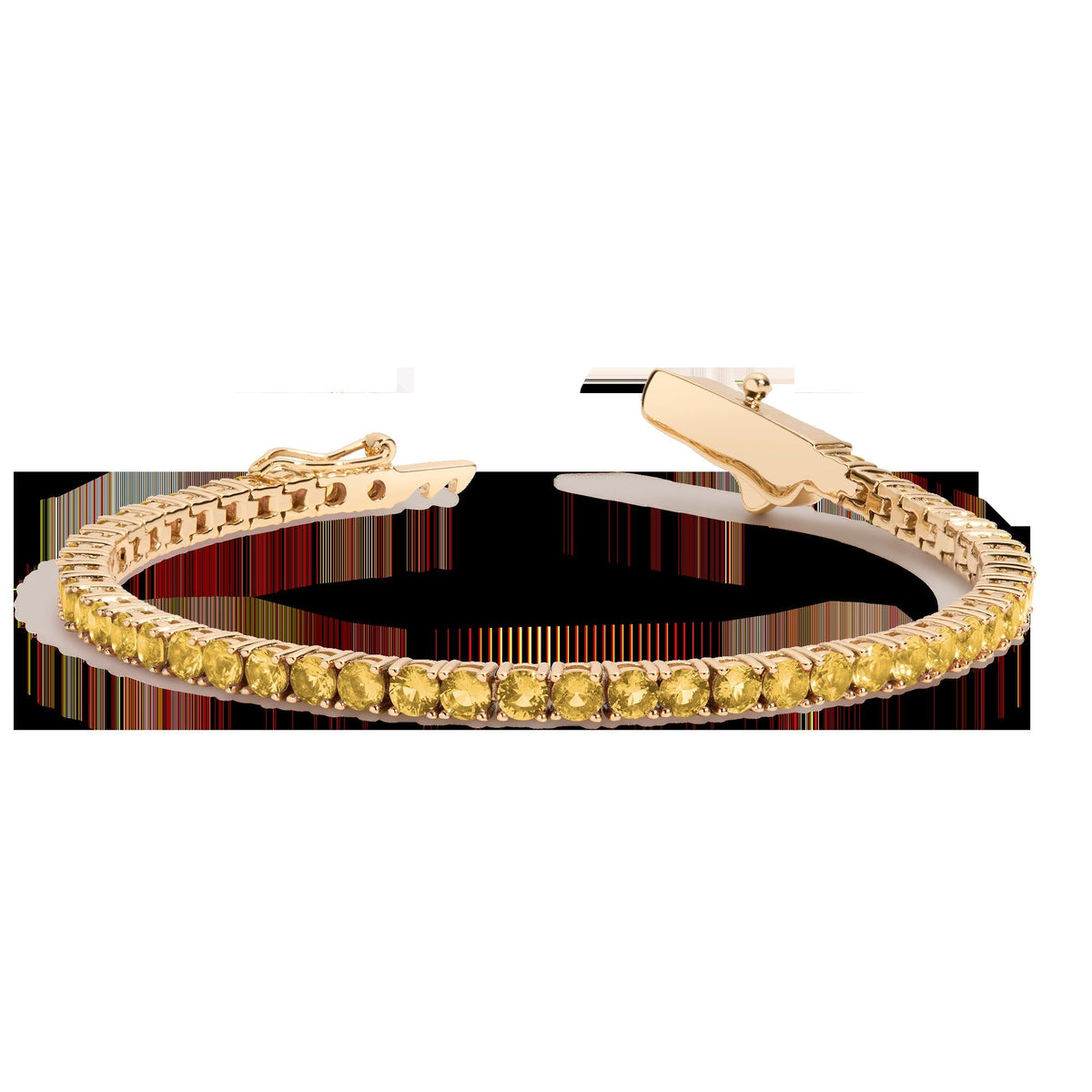 Lab Grown Citrine Tennis Bracelet