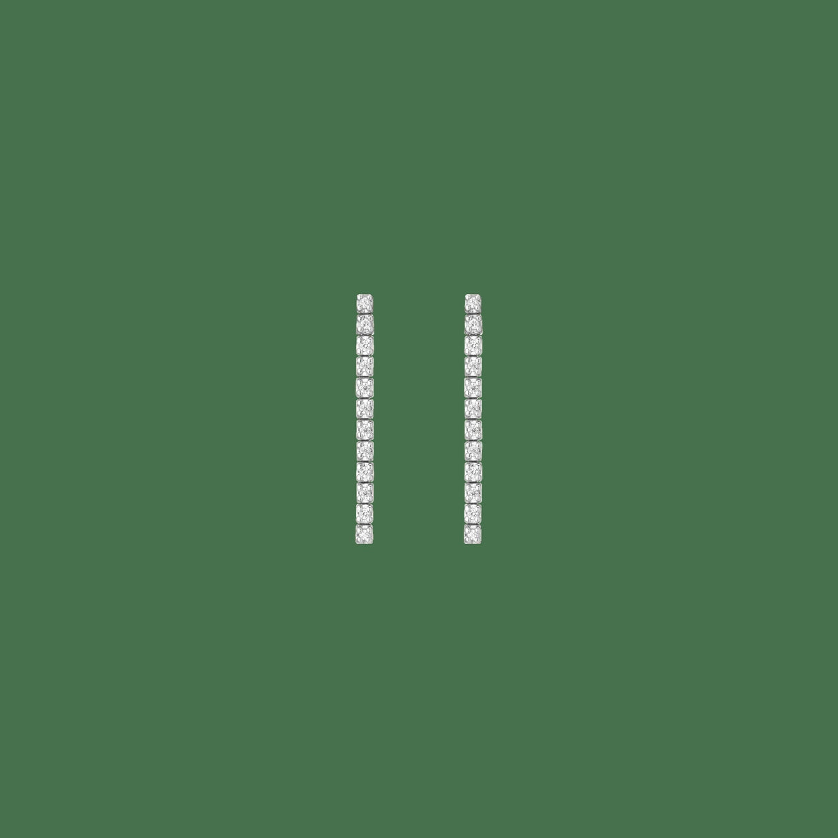 Petite Lab Grown Diamond Tennis Earrings