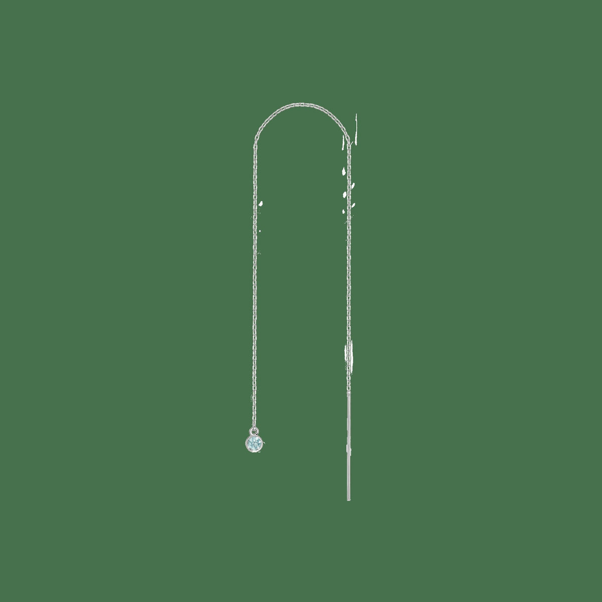 Birthstone Ear Chain Threader (Pair)