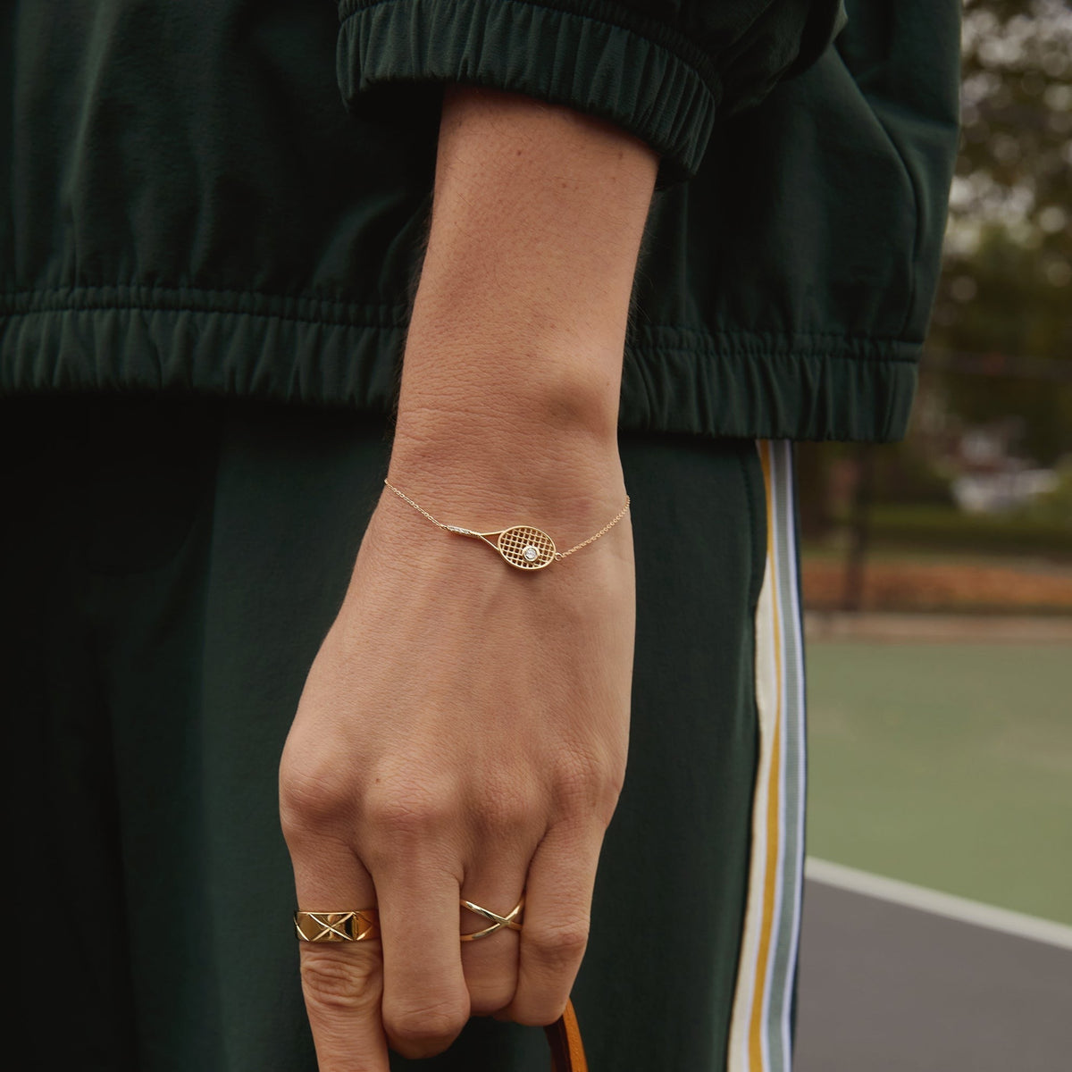 Lab Grown Diamond Tennis Racket Bracelet