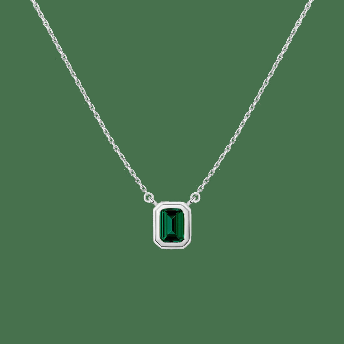 Lab Grown Emerald Heirloom Necklace